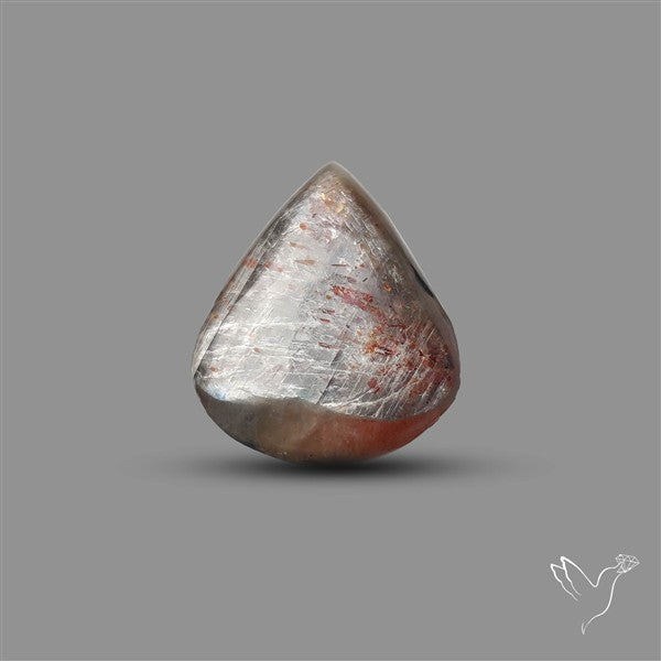 Black Moonstone With Sunstone Inclusions Cabochon