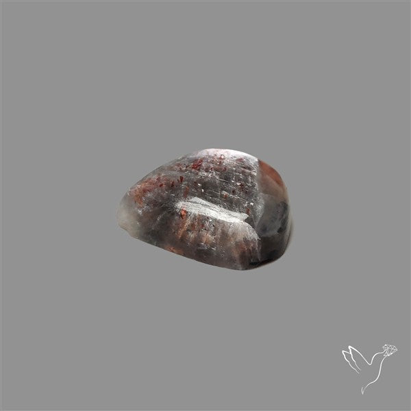 Black Moonstone With Sunstone Inclusions Cabochon