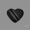 Raw Face Black Tourmaline Heart