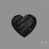 Raw Face Black Tourmaline Heart