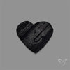 Raw Face Black Tourmaline Heart