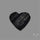 Raw Face Black Tourmaline Heart
