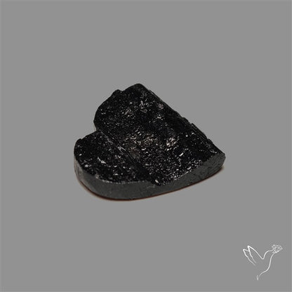 Raw Face Black Tourmaline Heart