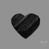 Raw Face Black Tourmaline Heart