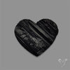 Raw Face Black Tourmaline Heart