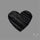 Raw Face Black Tourmaline Heart