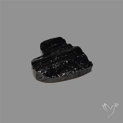 Raw Face Black Tourmaline Heart