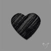 Raw Face Black Tourmaline Heart