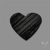 Raw Face Black Tourmaline Heart