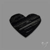 Raw Face Black Tourmaline Heart