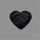Raw Face Black Tourmaline Heart