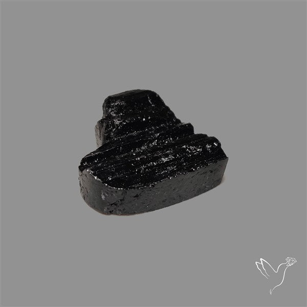 Raw Face Black Tourmaline Heart