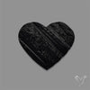 Raw Face Black Tourmaline Heart