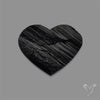 Raw Face Black Tourmaline Heart