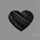 Raw Face Black Tourmaline Heart