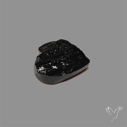 Raw Face Black Tourmaline Heart
