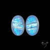African Blue Moonstone Pair