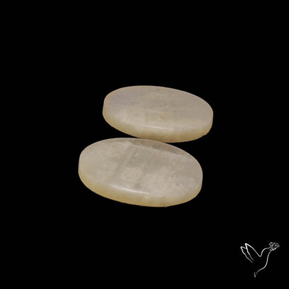 African Blue Moonstone Pair