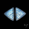African Blue Moonstone Pair