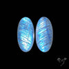 African Blue Moonstone Pair