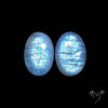 African Blue Moonstone Pair