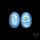 African Blue Moonstone Pair