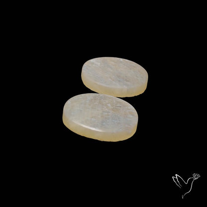 African Blue Moonstone Pair