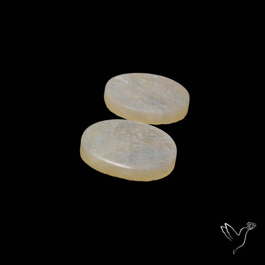 African Blue Moonstone Pair