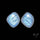 African Blue Moonstone Pair