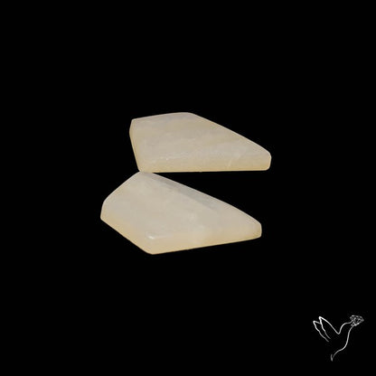 African Blue Moonstone Pair