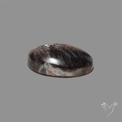 Black Moonstone With Sunstone Inclusions Cabochon