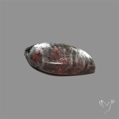 Black Moonstone With Sunstone Inclusions Cabochon