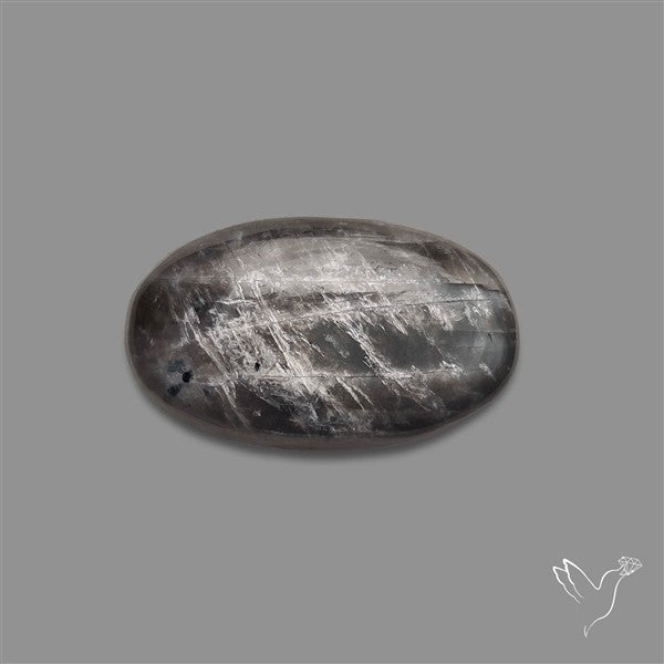 Black Moonstone With Sunstone Inclusions Cabochon