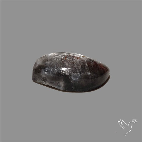 Black Moonstone With Sunstone Inclusions Cabochon