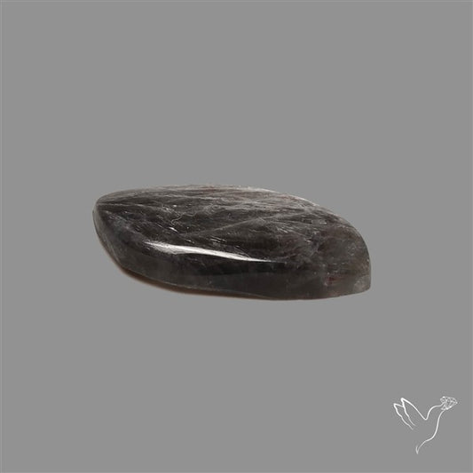 Black Moonstone With Sunstone Inclusions Cabochon