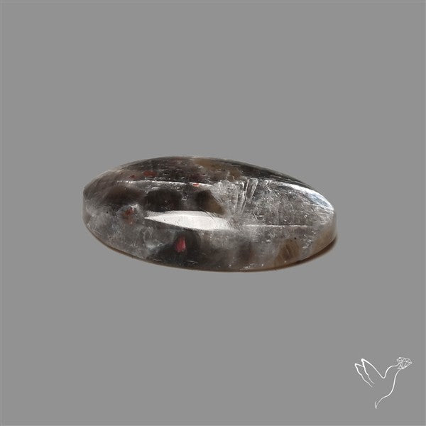 Black Moonstone With Sunstone Inclusions Cabochon