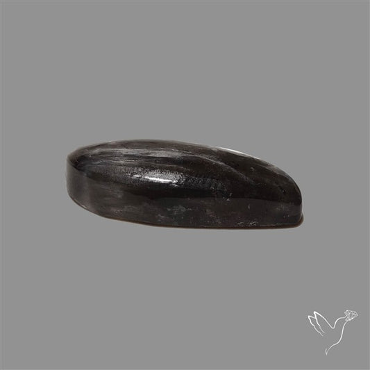 Black Moonstone With Sunstone Inclusions Cabochon