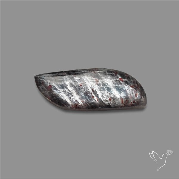 Black Moonstone With Sunstone Inclusions Cabochon