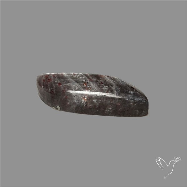 Black Moonstone With Sunstone Inclusions Cabochon