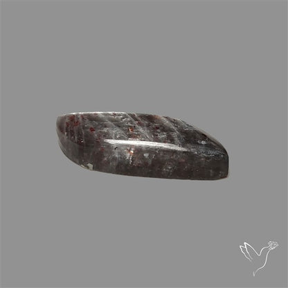 Black Moonstone With Sunstone Inclusions Cabochon