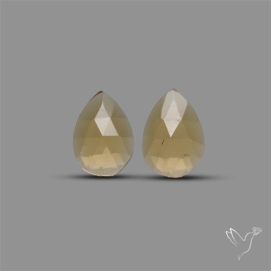 Diaspora Glass Color Shifting Pair Rose Cut