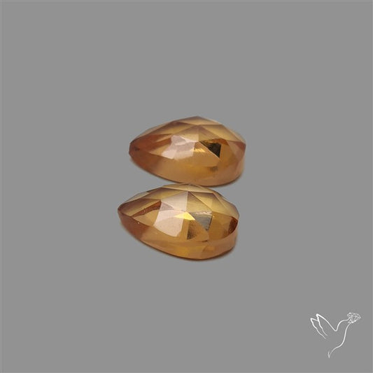 Diaspora Glass Color Shifting Pair Rose Cut