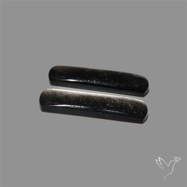 Silversheen Obsidian Pair