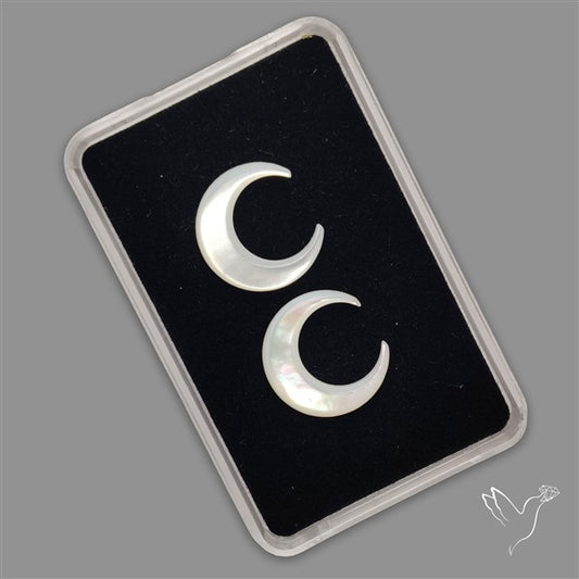 Mother Of Pearl Crescents Pair