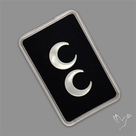 Mother Of Pearl Crescents Pair
