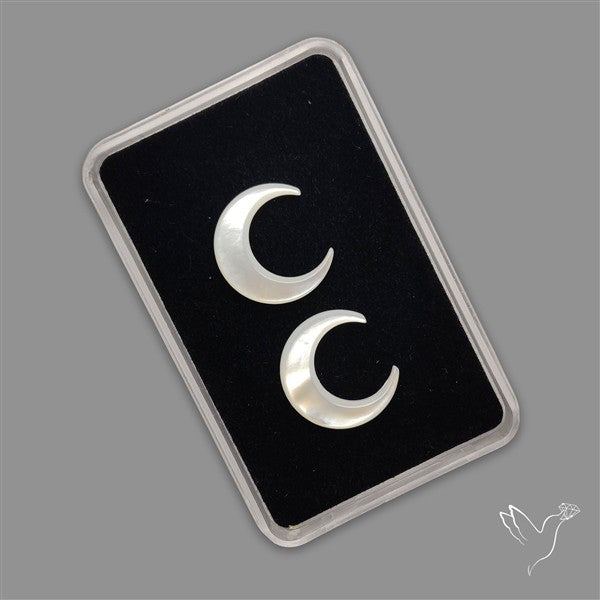 Mother Of Pearl Crescents Pair