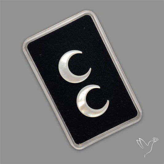 Mother Of Pearl Crescents Pair