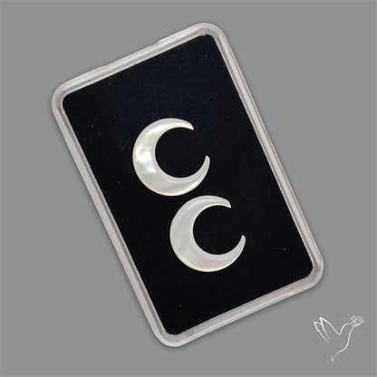 Mother Of Pearl Crescents Pair