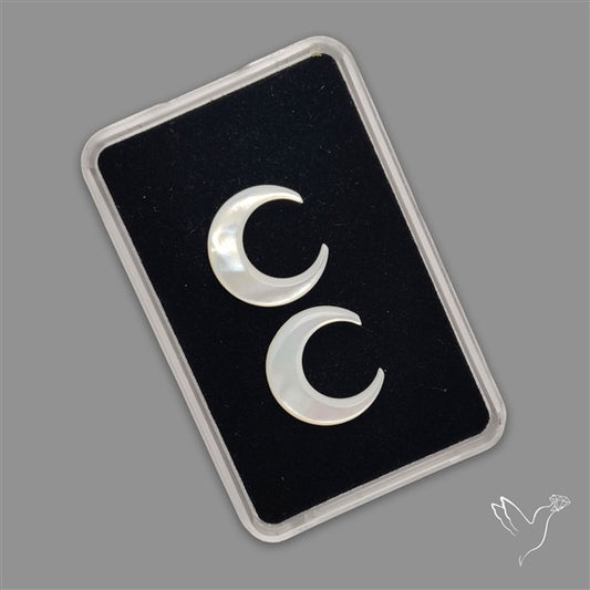 Mother Of Pearl Crescents Pair