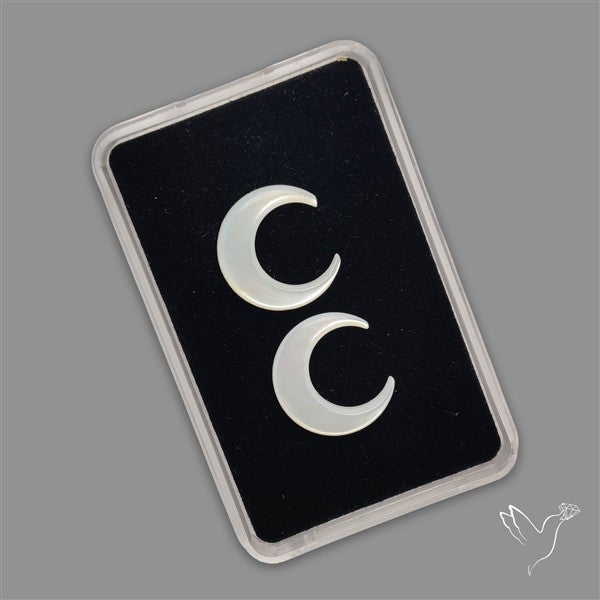 Mother Of Pearl Crescents Pair